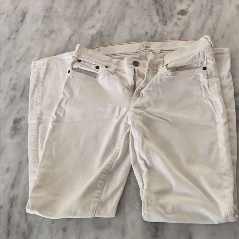JCrew White Straight Leg Demin 27W/30L